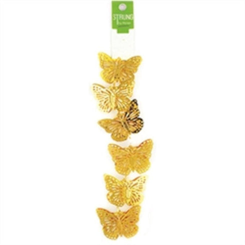 AussieSuperStore Jewellery Making Supplies Gold Pressed Metal Butterfly Strung (in 2 colours) Pressed Metal Butterfly Strung (in 2 colours) | Jewellery Making Beads | Jewellery Making Supplies 9323823208523 BBS2006